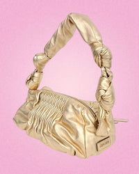 Miu Miu Vintage Matelasse Metallic Gold Shoulder Bag 2