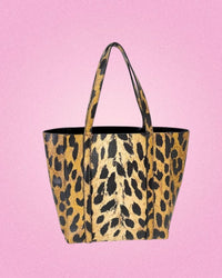 Balenciaga Everyday Leopard Print Leather Tote Bag XS 2