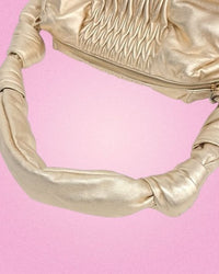 Miu Miu Vintage Matelasse Metallic Gold Shoulder Bag 4