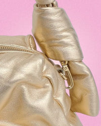 Miu Miu Vintage Matelasse Metallic Gold Shoulder Bag 3